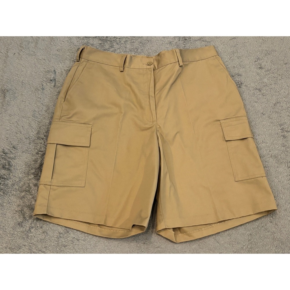 Edwards 8468-005 Womens Tan Cargo Shorts Poly Cotton Woven Size 16 New